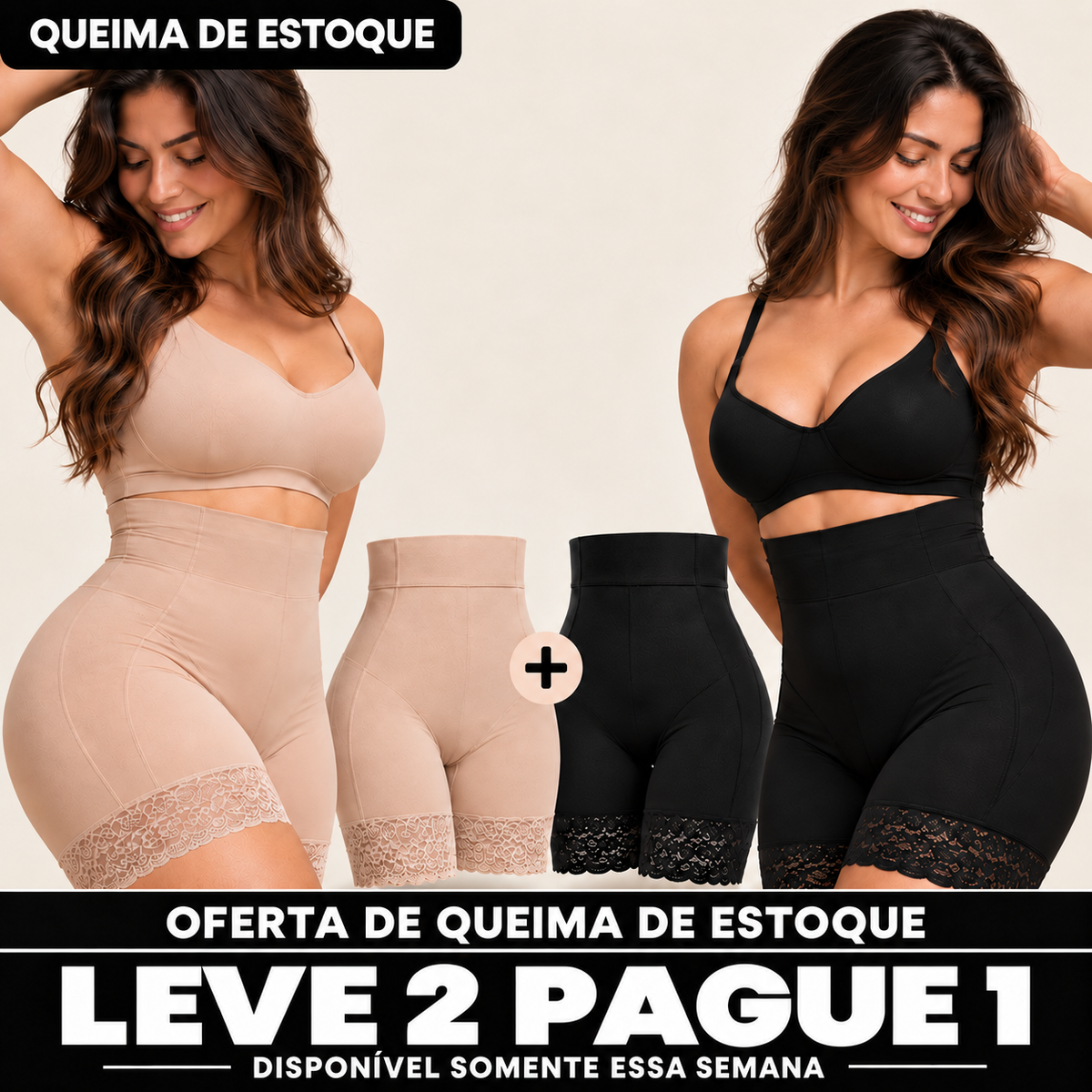 LEVE 2 E PAGUE 1 — DOIS SHORTS MODELADORES BELLUNA