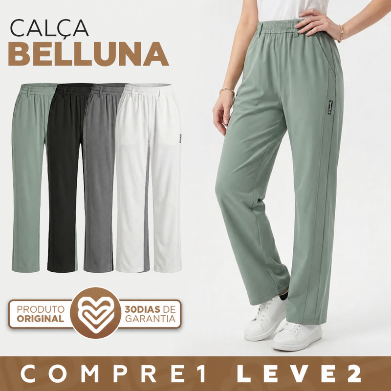 [Leve 3 Pague 2] Calça Feminina Aurora em Malha Seda Gelo (Moderna Com Modelagem Inteligente!!)