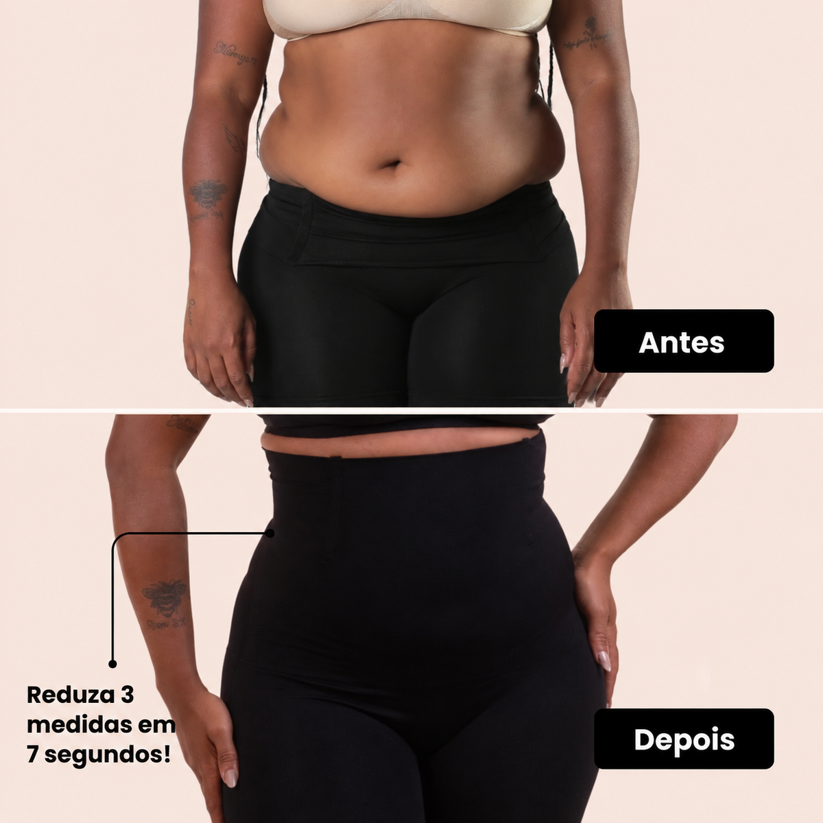 (PAGUE 1 LEVE 2 + BRINDE EXCLUSIVO) Kit 2 Shorts Modeladores e Levanta BumBum Cintura Alta Vellure – Conforto, Sustentação e Ajuste Perfeito