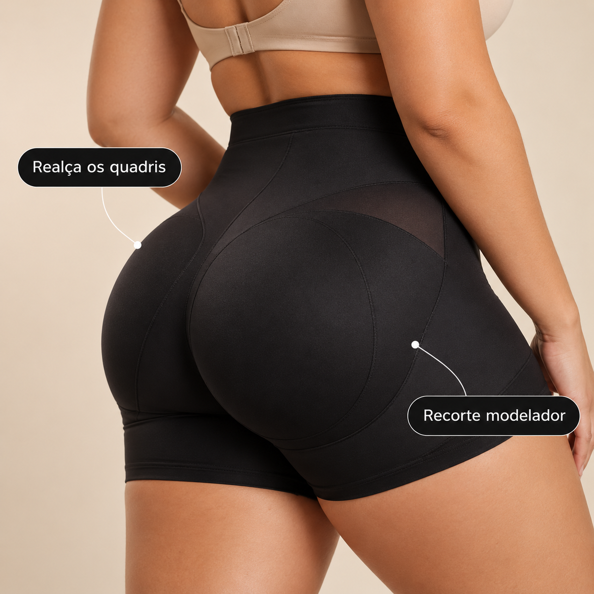 Empina o bumbum e aumenta visualmente os quadris