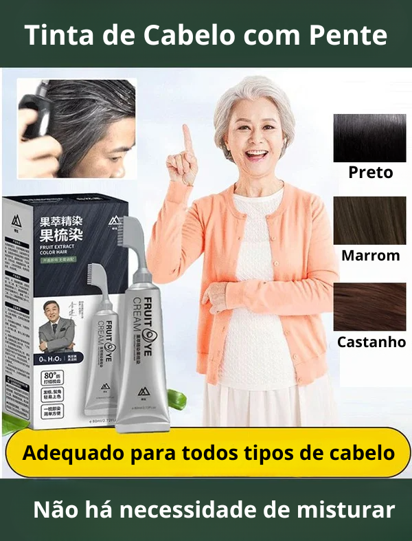 Tinta de Cabelo Vegetal NaturiColor + Pente de Brinde [PRÉ BLACK FRIDAY] 🔥